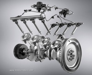 Mercedes-AMG V8 high pressure direct fuel injection